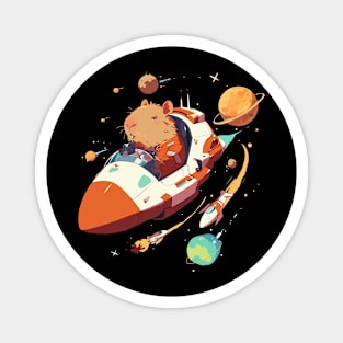 capybara in space Magnet